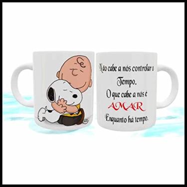 Imagem de Caneca Personalizada Tema Amor Snoopy Xícara Copo Modelo 02