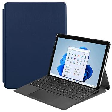 Imagem de Kepuch Couro-PU Capas Bolsas Estojos para Microsoft Surface Pro 8 - Azul