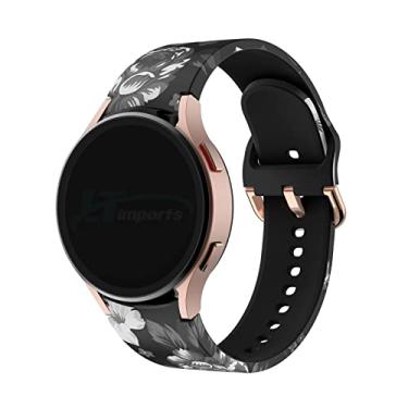 Imagem de Pulseira Feminina Estampada LTIMPORTS, compativel com Galaxy Watch 6 - Galaxy Watch 5 - Galaxy Watch 4 (Flores)