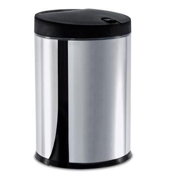 Imagem de Lixeira Brinox Decorline Press em Inox com Tampa – 4 L 