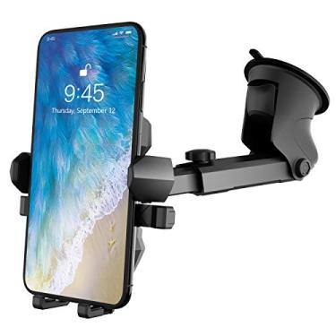 Imagem de Suporte de telefone para carro, suporte universal de pescoço longo para carro compatível com iPhone Xs XS Max XR X 8 Plus 7 7 Plus Samsung Galaxy S10 S9 S8 S7 S6 LG Nexus Sony e mais (preto)