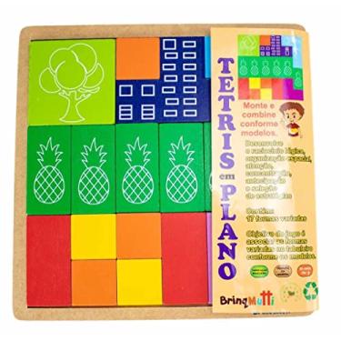 Imagem de Tetris em Plano Brinquedo Educativo e Pedagógico em MDF