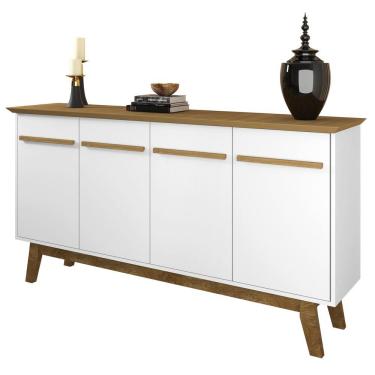 Imagem de Aparador Buffet Opala Branco com Cinamomo  - Móveis Bechara