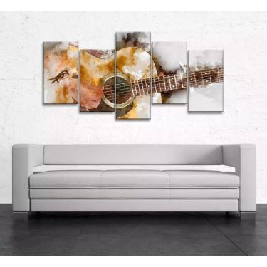 Imagem de Quadro Decorativo 129x63 Sala Quarto Violão 1