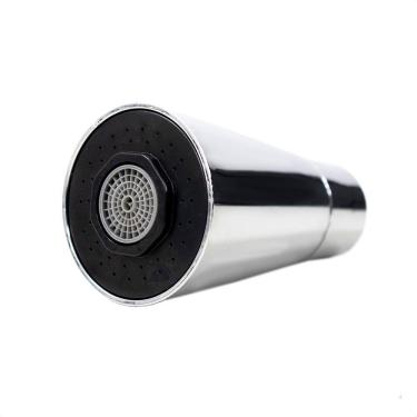 Imagem de Bico Arejador Duplo Jato Cone Cromado para Torneira Gourmet