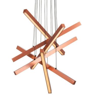 Imagem de Lustre Pendente Newline Fit Led 715 Bivolt Cobre