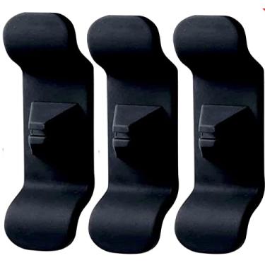 Imagem de Organizador de cabos para eletrodomésticos, pacote com 3 organizadores de cabos para armazenamento de pequenos eletrodomésticos, fritadeira de ar, torradeira, liquidificador, cafeteira (preto)