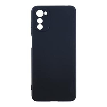 Imagem de Capa para Motorola Moto E32 4G, capa traseira TPU macia à prova de choque de silicone anti-impressões digitais capa protetora de corpo inteiro para Motorola Moto E32S (16,50 polegadas) (preto)