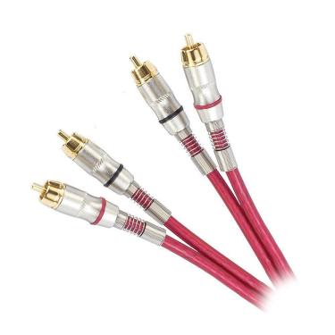 Imagem de Cabo Rca Evus 2 Rca + 2 Rca Macho Stereo Premium 5 Metros