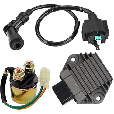 Imagem de Retificador regulador de tensão, relé solenoide iniciante e bobina de ignição para Honda 350 TRX350FE TRX350FM TRX350TE TRX350TM TRX450 TRX450ES Fourtrax Rancher 2000 2001 2002 2003 2004 2005 (3 3 3 2 3 200006 3 3 3 3 3 3 3 2 20005 3 2 3 2 2 2000005 3 3 3 Peças)