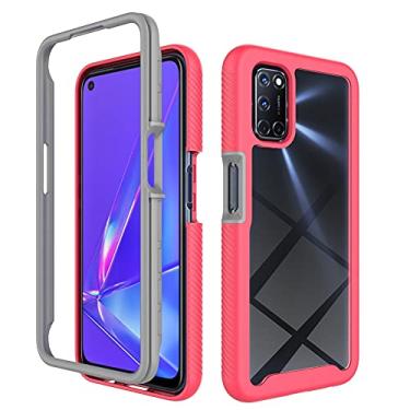 Imagem de Mobile phone accessories Para FOR OPPO A52 / A72 / A92 Starry Sky Solid Color Series à prova de choque PC + TPU Capa protetora phone case