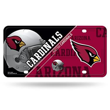 Imagem de Rico Industries Placa de licença NFL Arizona Cardinals unissex Arizona Cardinals placa de licença Metalarizona Cardinals, cor do time, tamanho único, 6734548507