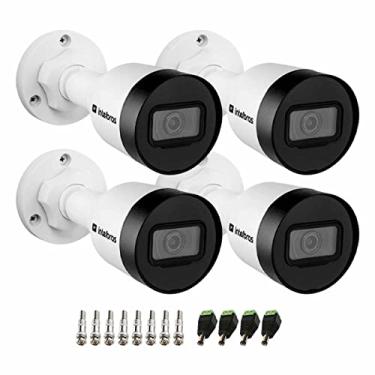 Imagem de Kit 4 Câmeras Intelbras 4 MP - VIP 1430 B G2 com Lente 3,6mm Bullet Compatível Com A Tecnologia PoE, Resistente à Chuva IP67 + Conectores