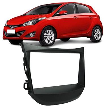 Imagem de Moldura Painel 2 Din Som Dvd Hyundai Hb20 Com Som Original 2012 à 2018 Expex Preta