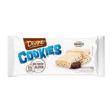 Imagem de Chocolate Em Barra Branco Com Cookies Divine 100G Sem Glúten