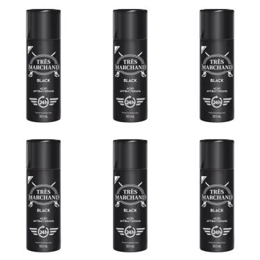 Imagem de Très Marchand Black Desodorante Spray 100ml (Kit C/06)