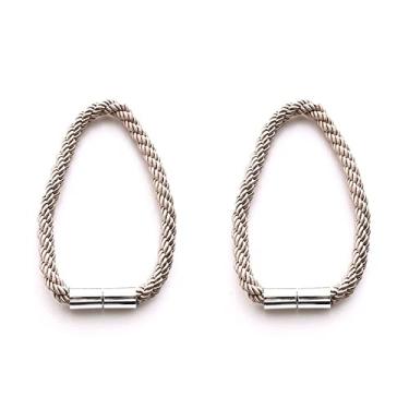 Imagem de 1 peça Cortina Magnética Acessórios de Sala Cilindro Bola Suspensa Suporte de Cortina Corda Corda Corda Decoração, Bege