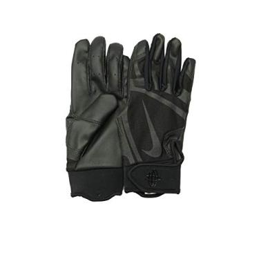 Imagem de Luvas masculinas Nike Huarache Edge para rebatedor pretas tamanho grande