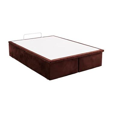 Imagem de Base Baú Physical Camurça Marrom Queen (158x198x39) - Ortobom