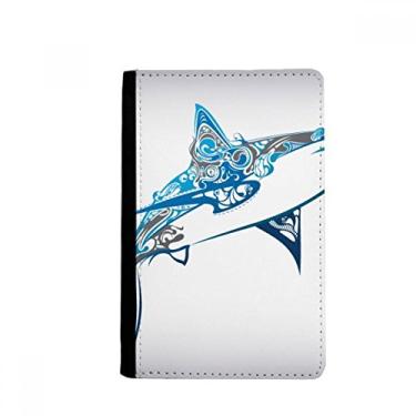 Imagem de Carteira Blue Ocean Shark Biology Fish Passport Holder Notecase Burse Carteira Capa Cartão, Multicolor