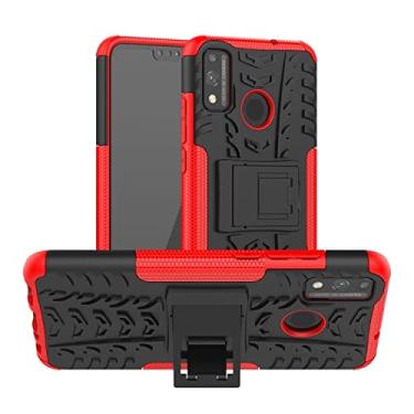 Imagem de YUNCHAO Caixa de telefone Para Huawei Honor 9x Lite Pneu/Honra 8x Texture TPU Profu + PC Protetive Case com suporte capa para celular