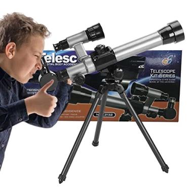 Imagem de Telescópio para crianças - Astronomia Mesa para Tripé Dobrável (20x-30x-40x) - Conjunto Observação Ajustável Hobbyist para Animais, Plantas, Telescópio Infantil com Bússola Jiem-br