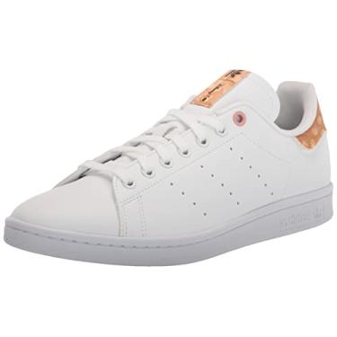 Imagem de adidas Originals Stan Smith Tênis feminino, Branco/Malva Maravilha/Preto (Disney), 10.5