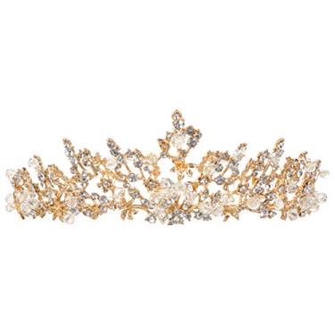 Imagem de FRCOLOR Nupcial Coroa Tiara Cristal Strass Casamento Nupcial Princesa Tiara Tiara Acessórios para Cabelo de Casamento para Mulheres