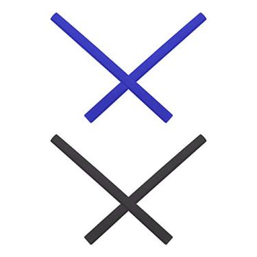 Imagem de Mryok Meias de substituição para óculos Oakley Tincup/Tincup 0.5/Pitchman/Wheel House OX8050 OX8096 OX8105 OO9439 - Opções, Azul e preto, One Size