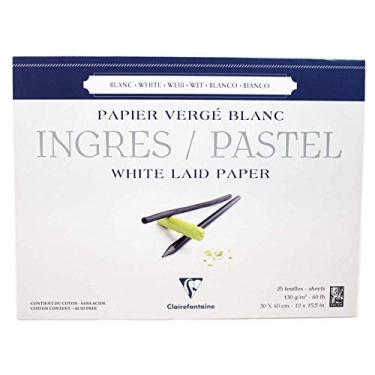 Imagem de Clairefontaine Papel Para Pastel Ingres 30X40Cm, 96483C, Branco