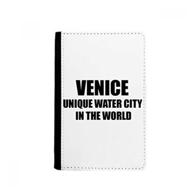 Imagem de Venice Is Unique Water City Porta-passaporte Notecase Burse carteira porta-cartões