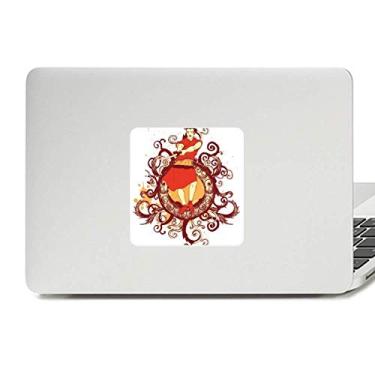 Imagem de Adesivo de vinil com espada Samurai vermelha japonesa para laptop e decoração de PC