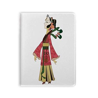 Imagem de Caderno de imagens femininas Chinese Shadow Play com capa de goma
