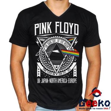 Imagem de Camiseta Pink Floyd 100% Algodão The Dark Side Of The Moon Rock Geeko