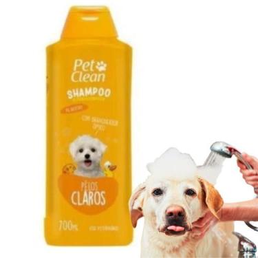 Imagem de Shampoo Pelos Claros Petclean Banho E Tosa 700ml Cães Cachorros Gato P