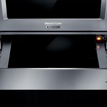 Imagem de Gaveta Aquecida de Embutir Brastemp Gourmand Inox até 25kg Boe15 - 220v