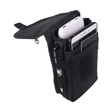 Imagem de Senvitate Coldre de cinto para celular, bolsa multiuso, suporte de ferramentas, estojo de transporte tático Molle, bolso na cintura para caminhadas e resgate