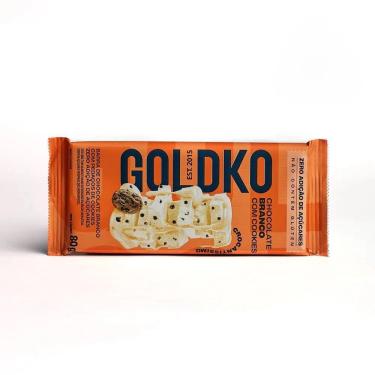 Imagem de Barra De Chocolate Branco Com Cookies - Goldko 80G