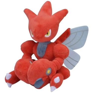 Imagem de Pokemon Center: Sitting Cuties: Scizor Plush # 212 - Generation 2