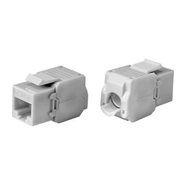 Imagem de Monoprice Chaveiro Cat6 RJ-45 sem ferramentas 180 graus, branco (115656)