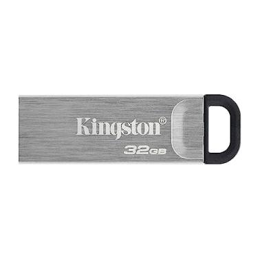 Imagem de Kingston DataTraveler Kyson 32 GB de alto desempenho USB 3.2 Metal Flash Drive | Velocidades de até 200 MB/s | DTKN/32 GB