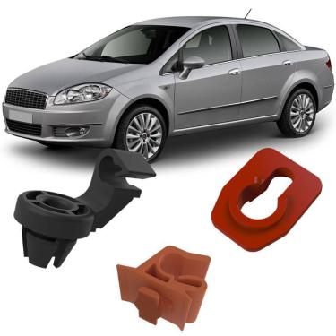 Imagem de Kit Fixação Grampos Presilhas Da Haste Vareta Capô Liena 2009 2010 2011 2012 2013 2014