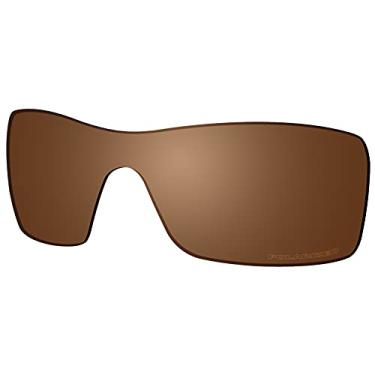 Imagem de SAUCER Lentes de substituição premium para óculos de sol Oakley Batwolf OO9101 High Defense - Marrom âmbar polarizado