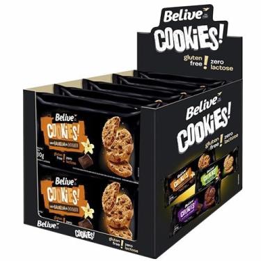 Imagem de Cookies Belive Zero Lactose, Zero Glúten Baunilha & Chocolate 10 pcts de 80g cada