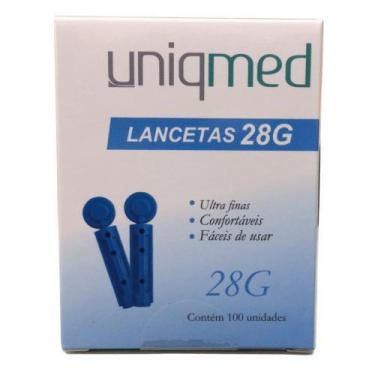 Imagem de Lanceta 28G Com 100 Und Uniqmed