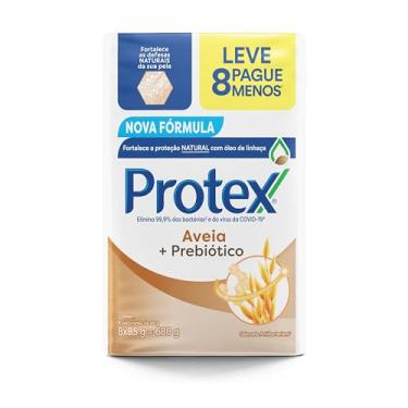 Imagem de Sabonete em Barra Antibacteriano Protex Aveia + Prebióticos 85g Promo Leve 8 pague menos