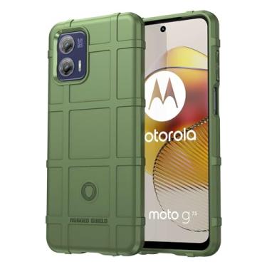 Imagem de Capas para Moto G73.Caso básico,Botão de pressão flexível / 360 ° Proteção completa,Escudo Rugged