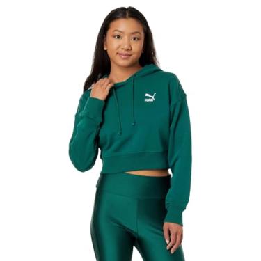 Imagem de PUMA Moletom com capuz clássico cropped malaquita LG