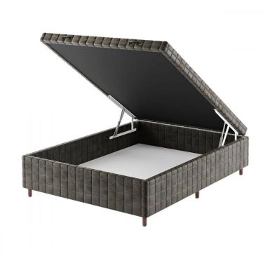 Imagem de Base de Cama Box Casal Vision com Baú Capuccino - Vian