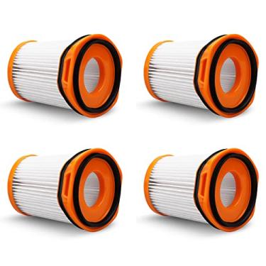 Imagem de Herosky Pacote com 4 filtros WS642AE para sistema Shark WS642AE Wandvac ultraleve, potente, sem fio, aspirador de pó